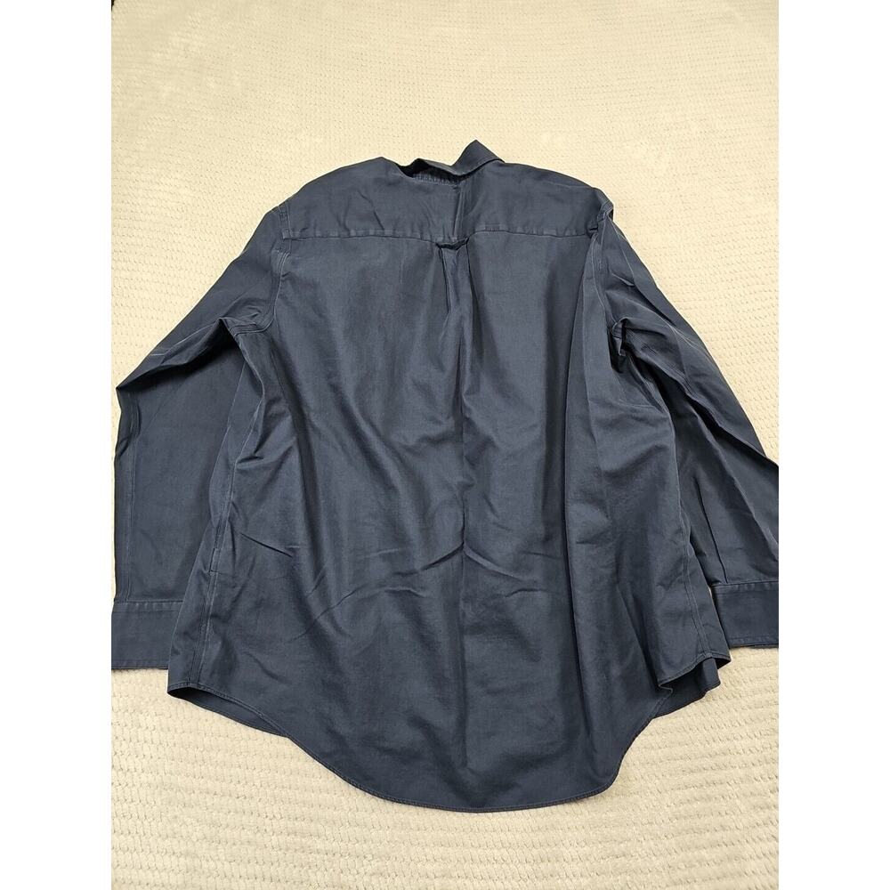 Cabelas Shirt Mens Large Blue Long Sleeve Button Down Pocket Casual Outdoor - Picture 6 of 7